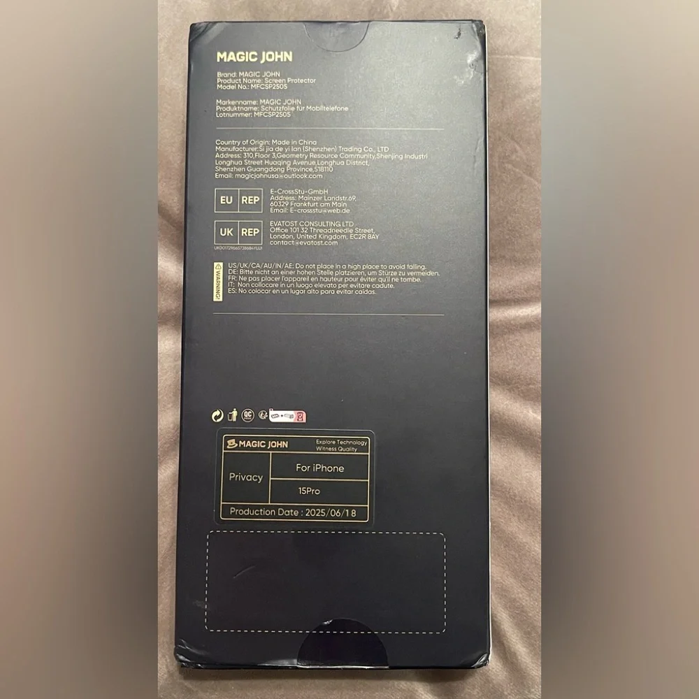 iPhone 15Pro Magic John InstaGuard+ Screen Protector